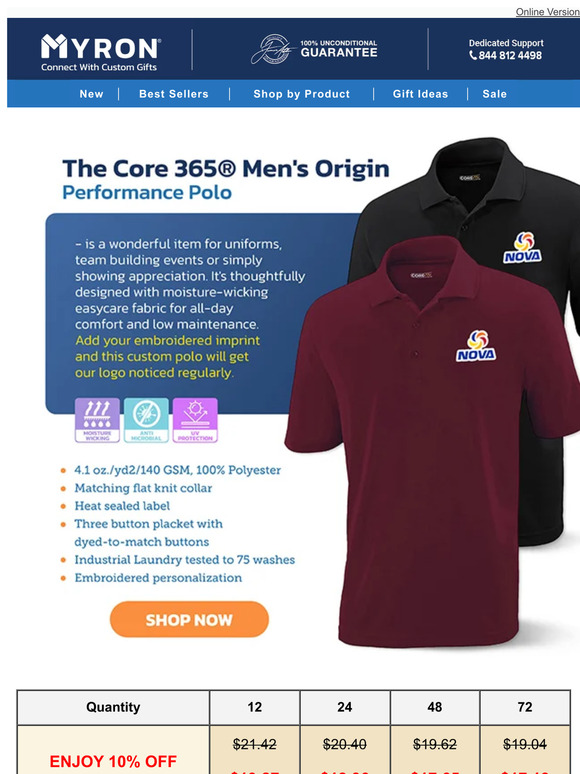 Show Appreciation with Custom Polos!
