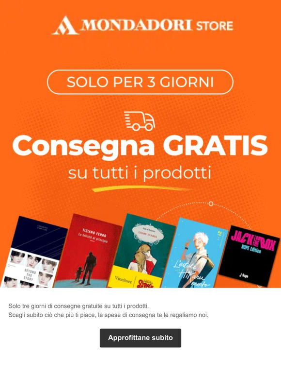 Consegna gratis solo per 3 giorni. Scegli ora!