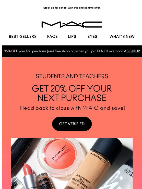 Students and teachers: 20% OFF just for you!
