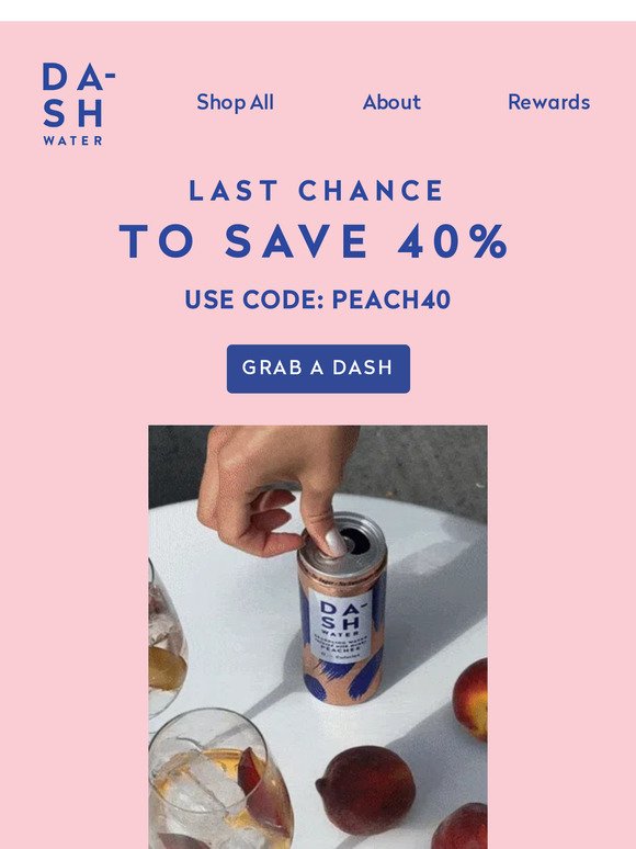 Last chance for 40% off