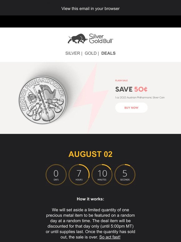 Flash Sale: 1 oz 2023 Austrian Philharmonic Silver Coin | Austrian Mint⚡⚡⚡