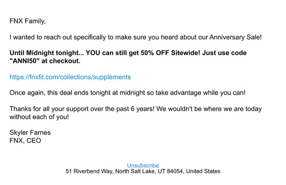 50% OFF SITEWIDE ENDS TONIGHT! 