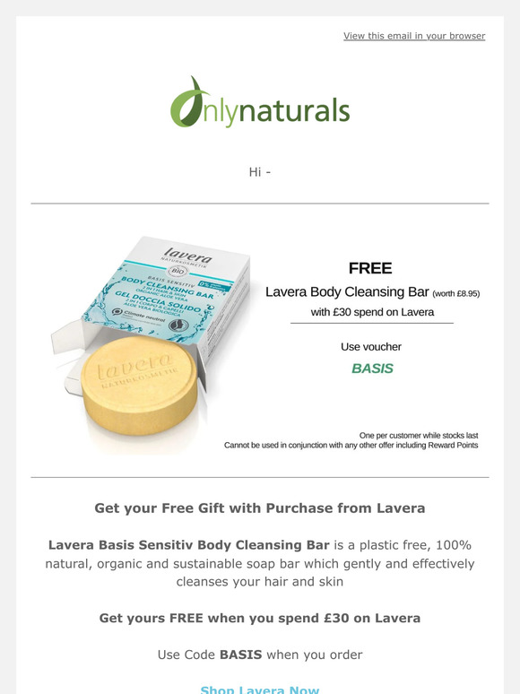 Get your Free Gift from Lavera