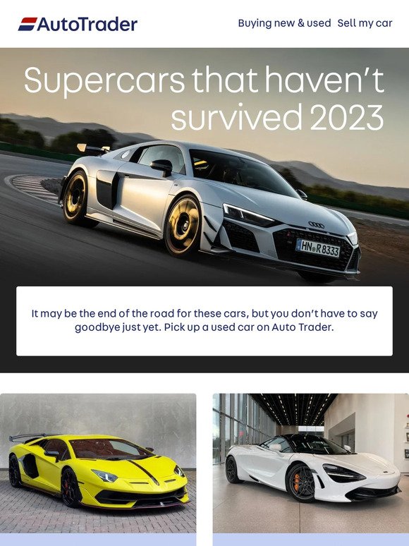 It’s the end of the road for these supercars 👀