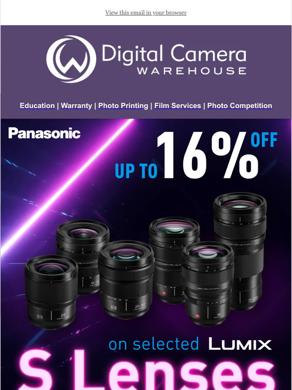 👌 Save Up to 16% Off Panasonic S Series Lenses!