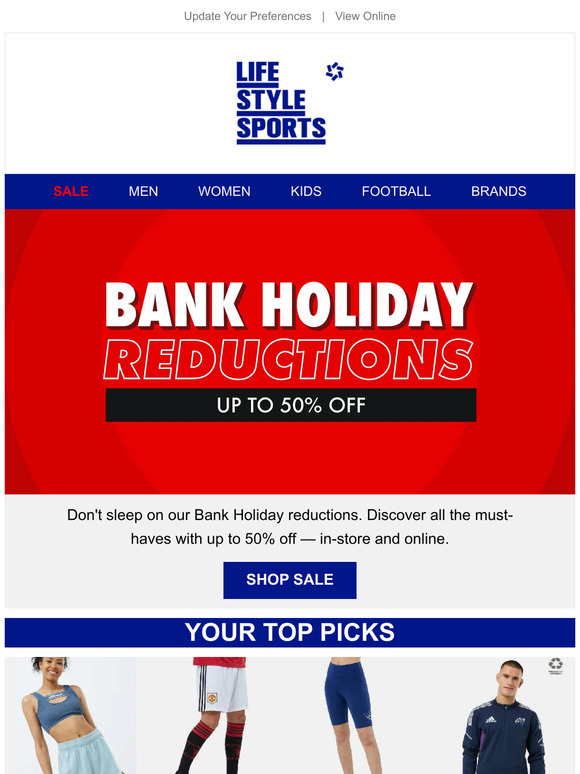 Up to 50% off this Bank Holiday 🤑