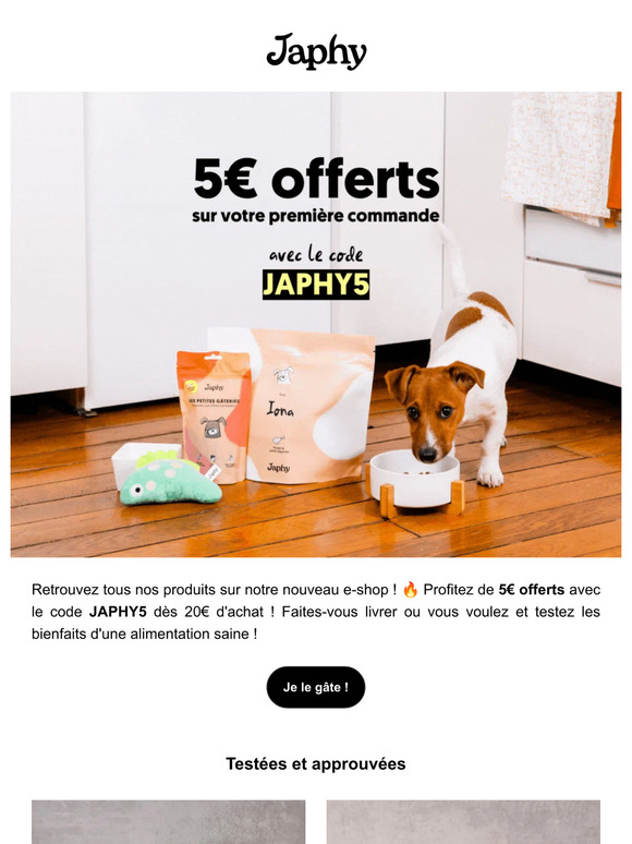 🔥 5€ offerts pour gâter votre animal ! !