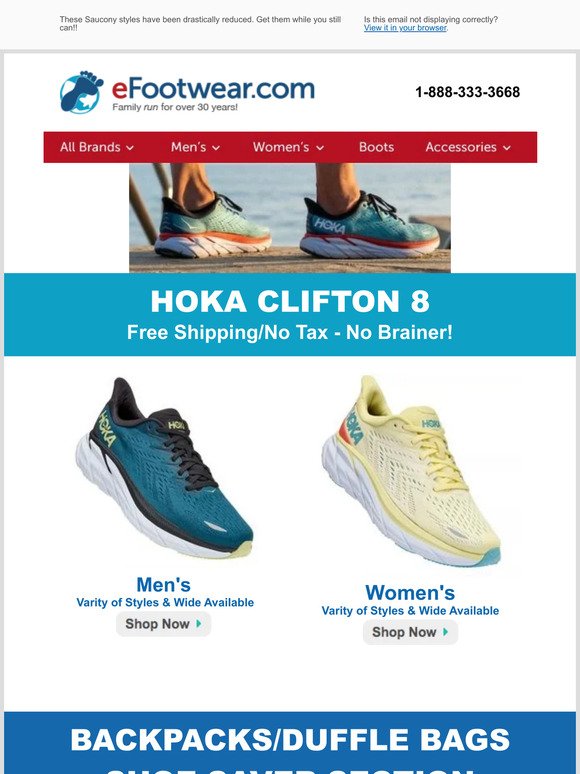 Hoka Clifton 8 - Limited Inventory - Will be Gone Forever!!