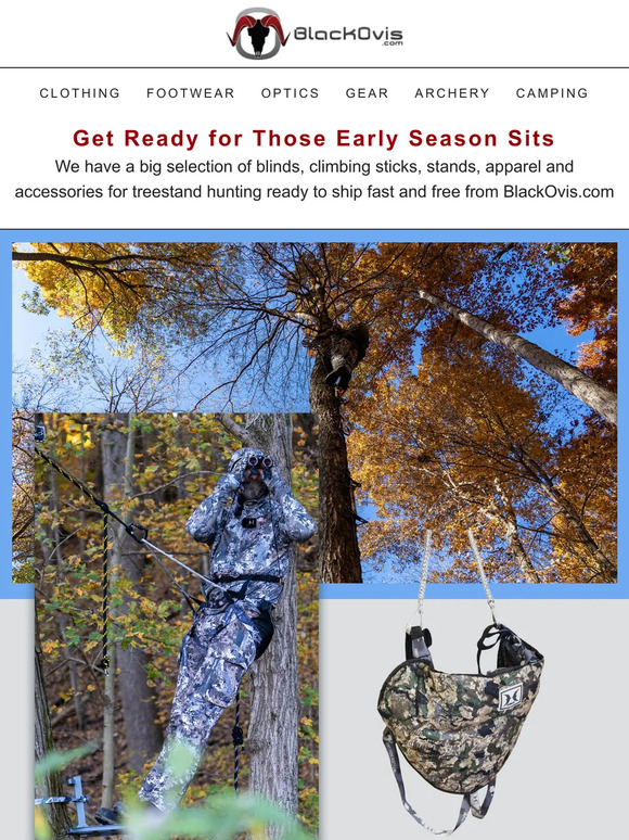 Get Ready for Those Early Season Sits in the Woods