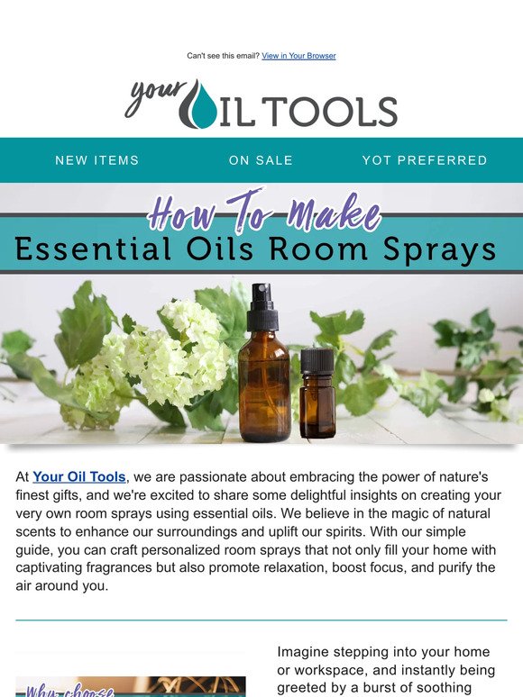 Create Invigorating Room Sprays with Essential Oils!