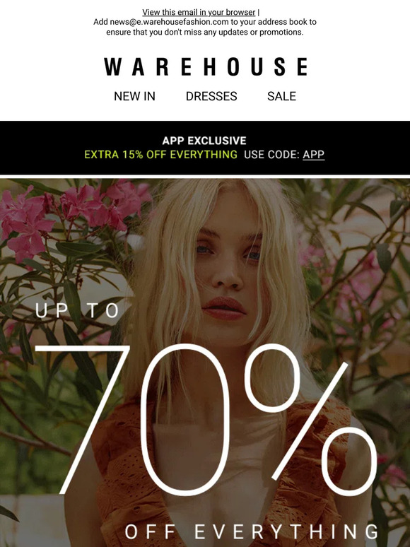 Warehouse We've got your size Milled