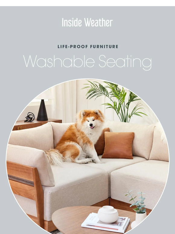 Machine Washable Seating 🫧