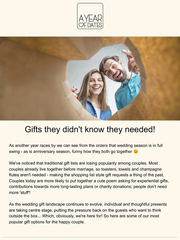 Wedding gift inspiration
