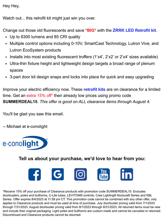 Upgrade your fluorescent lights to LEDs and save BIG