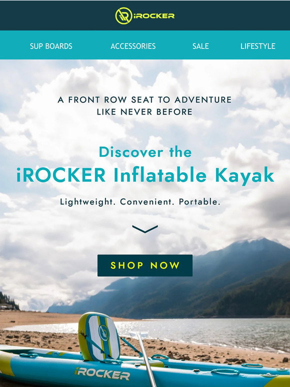 iROCKER: NEW & READY TO SHIP! iROCKER’s First-Ever Inflatable Kayak ...