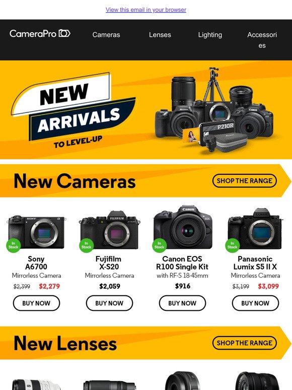 New Arrivals Alert! 🌟 Explore the Latest Photography Gear Now!
