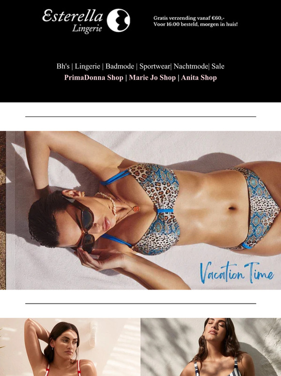 Shop nu: zomerse badmode & lingerie! ☀️