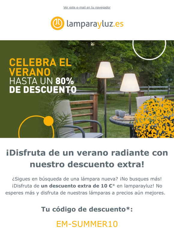 ¡Disfruta de 10 € de descuento en lamparayluz! 🛍️