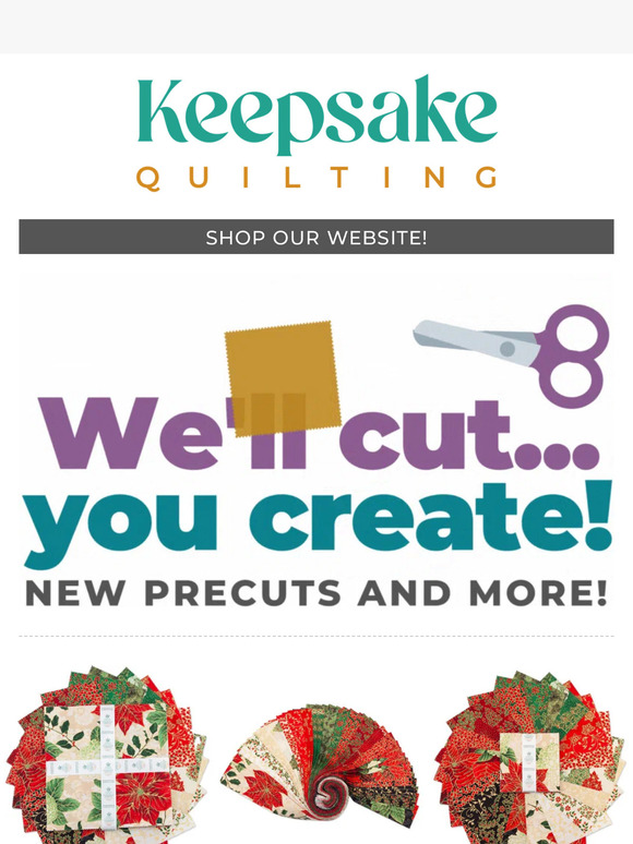 Pineapple Fabrics ️ ️ We'll cut...you create. New precuts and more