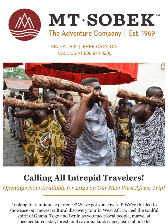 Calling All Intrepid Travelers!