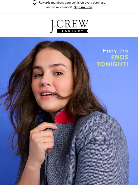 J.Crew Factory Your fortune says flash sale Milled