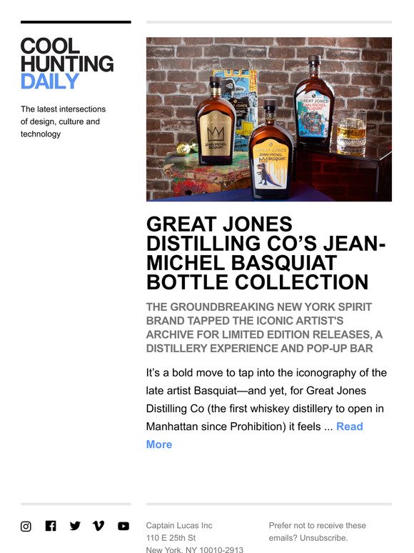 Groundbreaking New York spirit brand Great Jones Distilling Co tapped the Basquiat archives for an exciting partnership