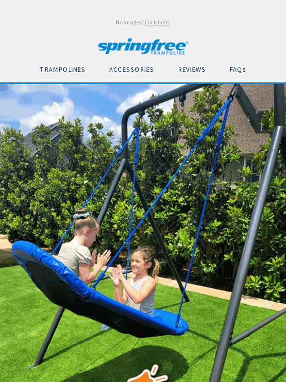 Springfree Trampoline Introducing gobaplay 50 Off Swing Set Inside