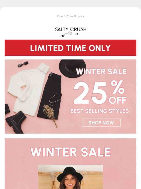 😲 25% OFF | Best Selling Winter Styles 🤑