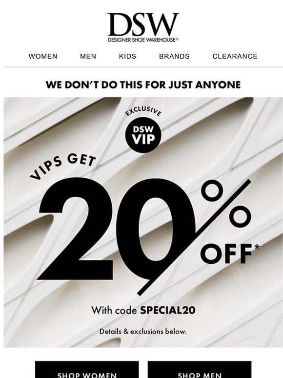 Dsw $20 Off Discount Code 2025 Usa 
