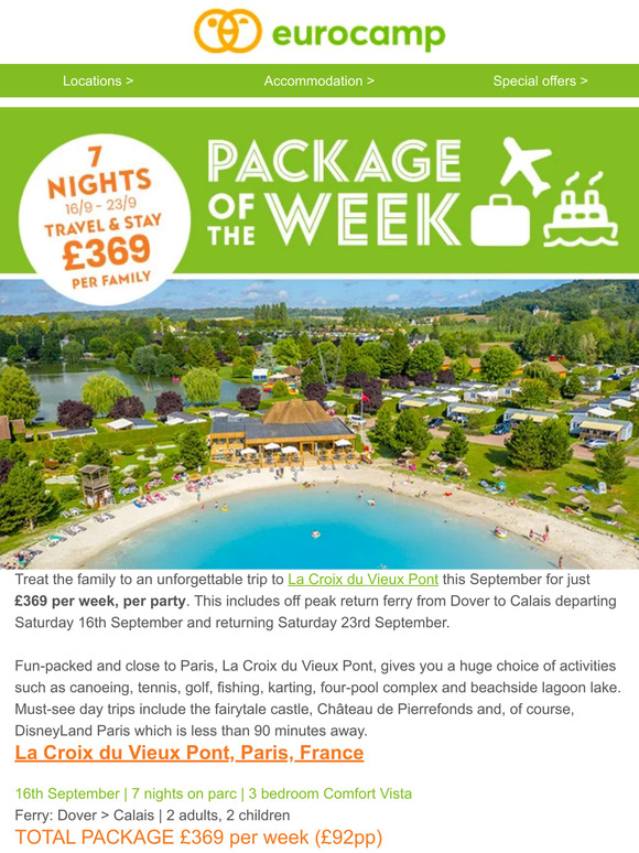 Paris in September for just £369 including ferry