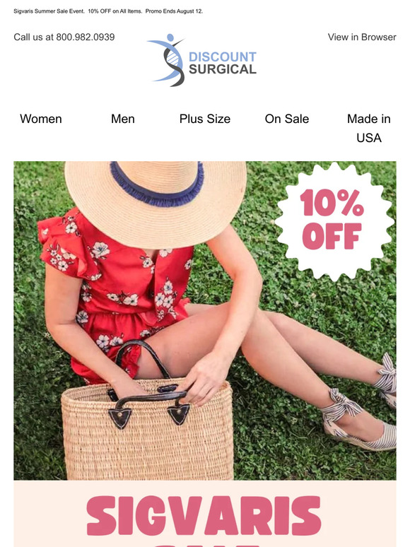 Summer Just Got Better! Save 10% on All Sigvaris Items 🌞