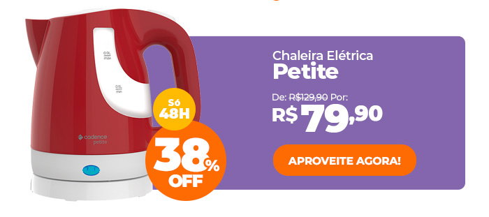 Chaleira Elétrica Petite Cadence