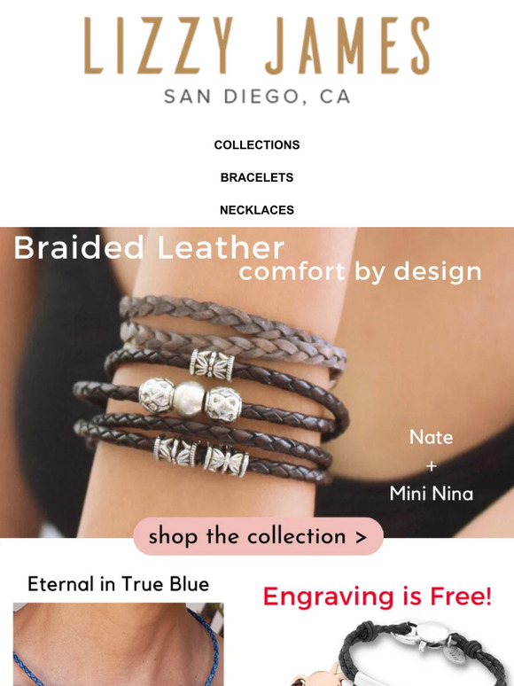 Braided Leather Jewelry, Comfort By Design