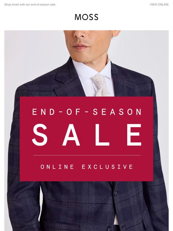 Sale on suits