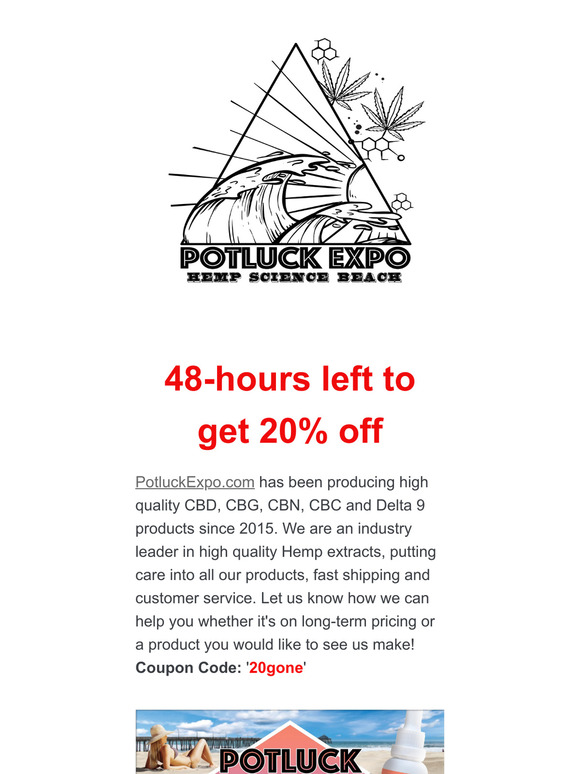48-hours left for 20% Off store-wide