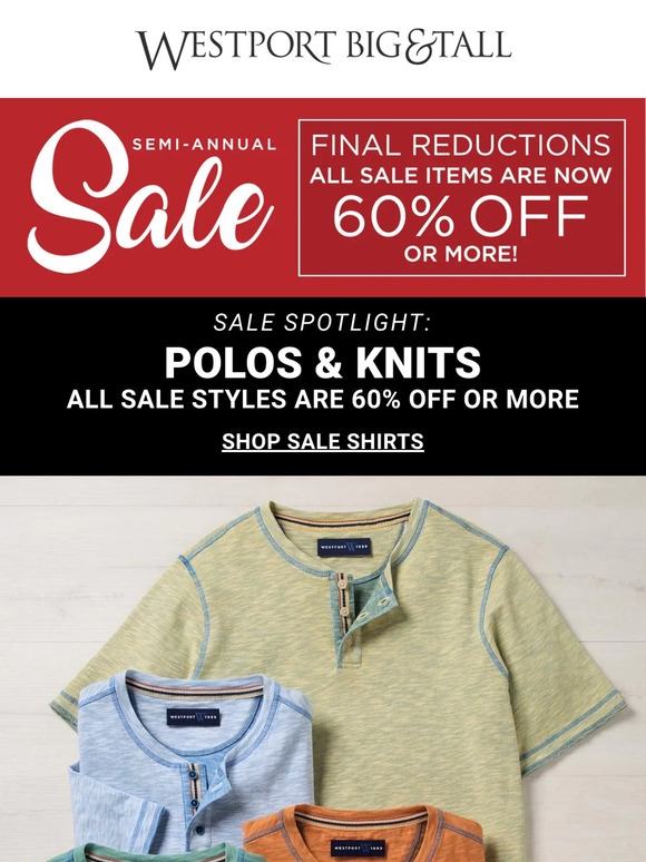 SHIRTS | 60% off or more!