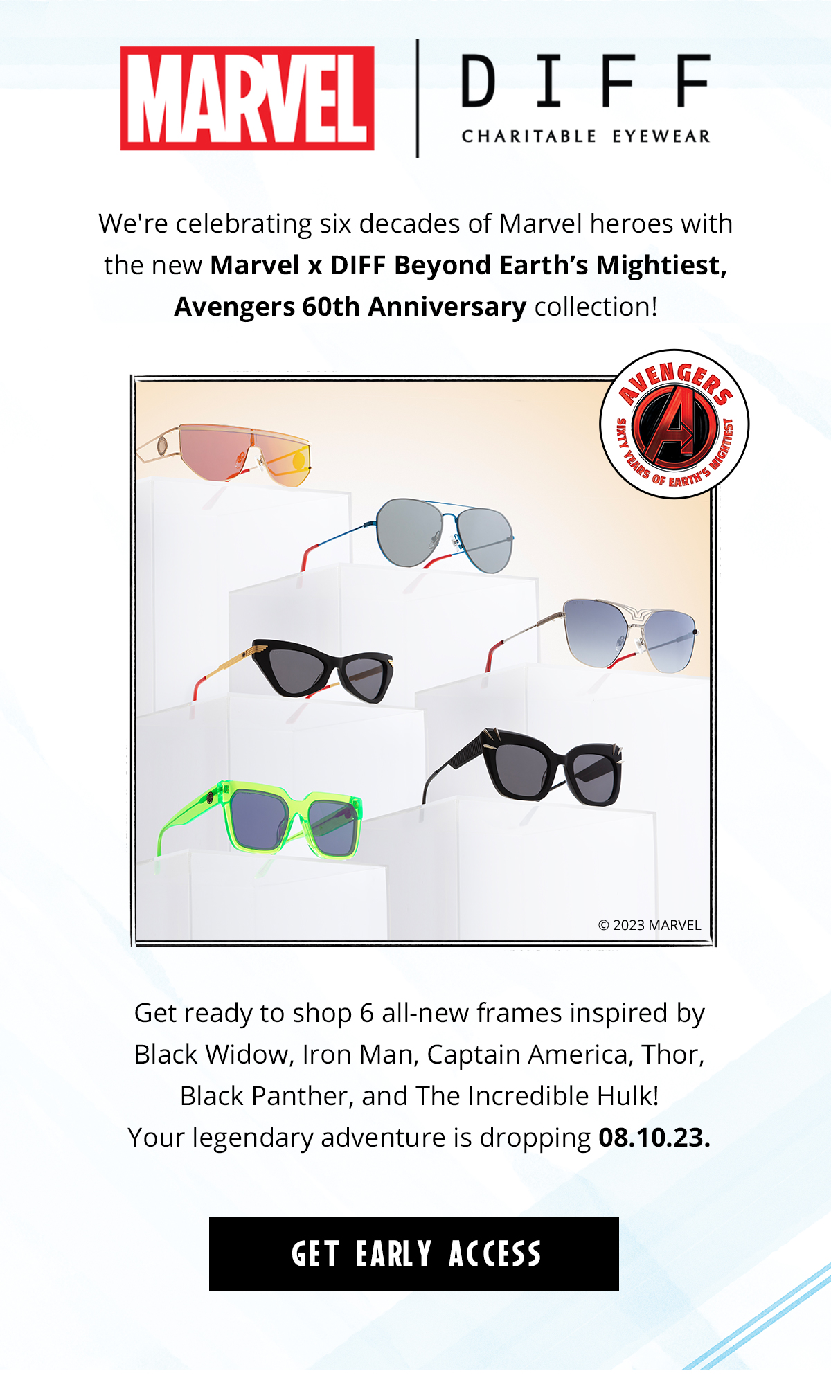 Diff sales eyewear avengers