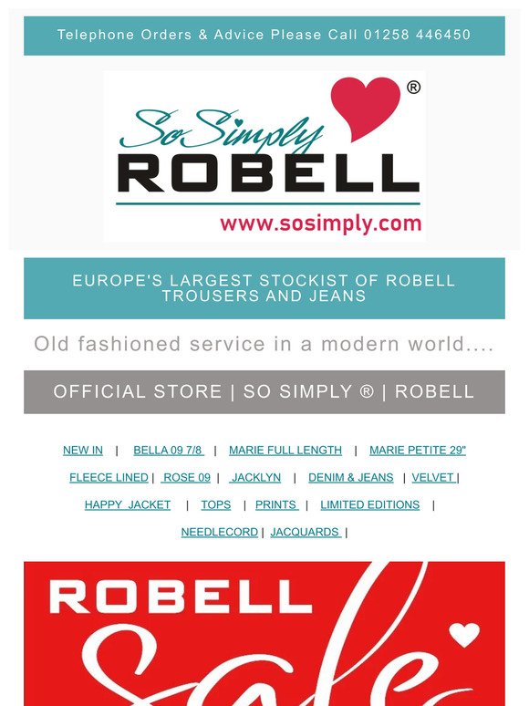 ❤️ 𝐒𝐀𝐋𝐄 ❤️  Now 30% off Selected Lines  | ROBELL ® | Official Site