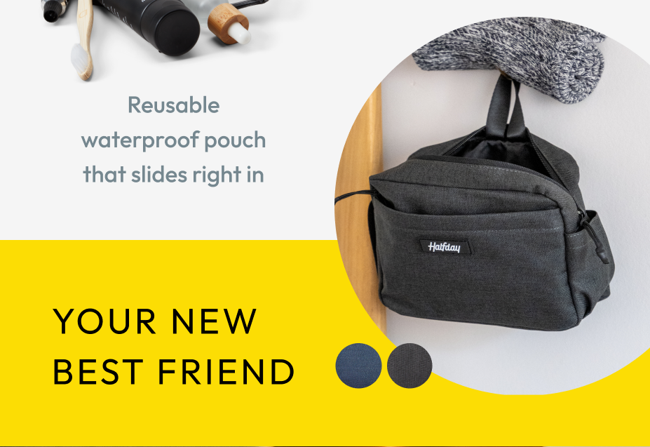 Reusable waterproof pouch that slides right in