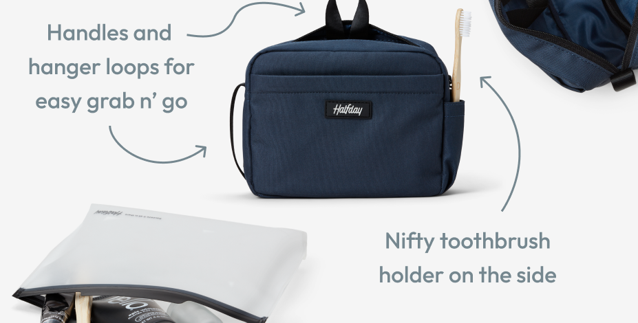 Handles and hanger loops for easy grab n' go