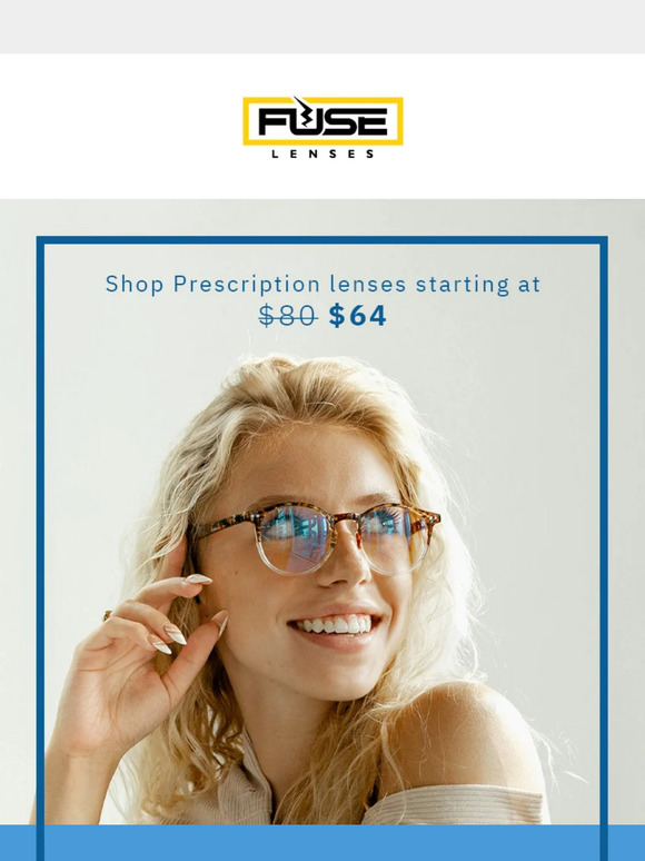 Get 20% off Prescription Lenses