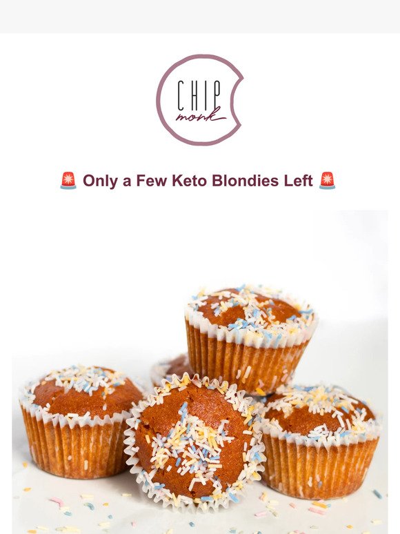 Only a few Blondies left! Order Yours Before They're All Gone 🏃‍♂️