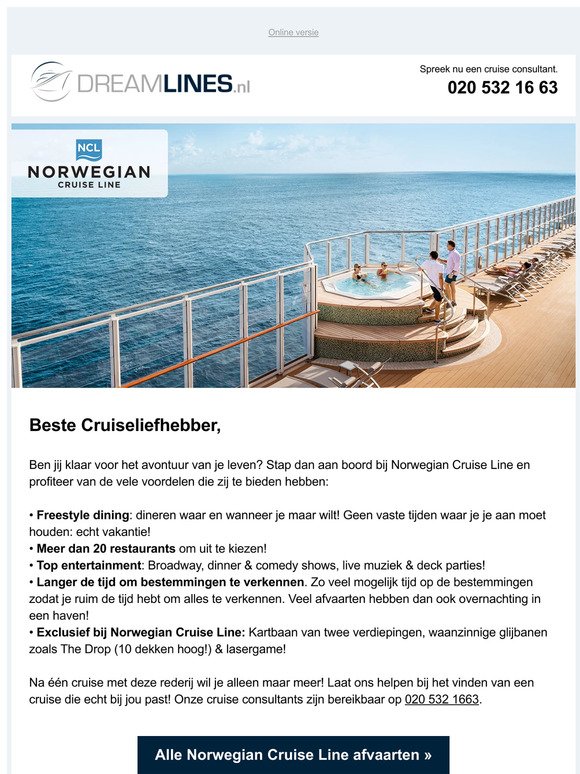 🛳️ Europese & Amerikaanse avonturen met Norwegian Cruise Line