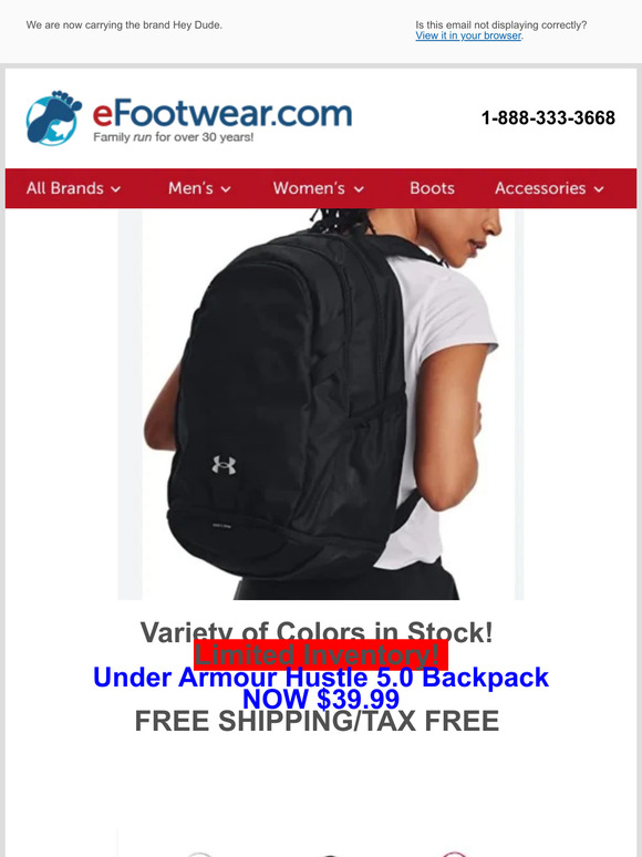 UA Backpack Flash Sale - Priced to Sell + No Tax/Free Shipping!