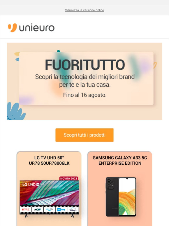 🙌 FUORITUTTO! Scopri la tecnologia dei migliori brand per te e la tua casa