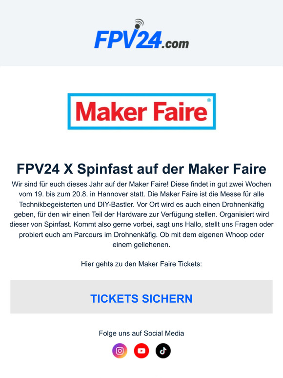 Besuch uns auf der Maker Faire 🤖