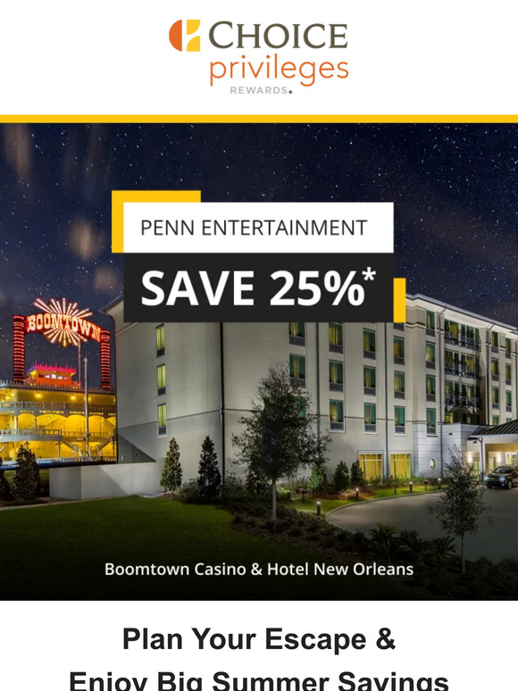 , Save Up to 25% at Casino Hotels and Resorts