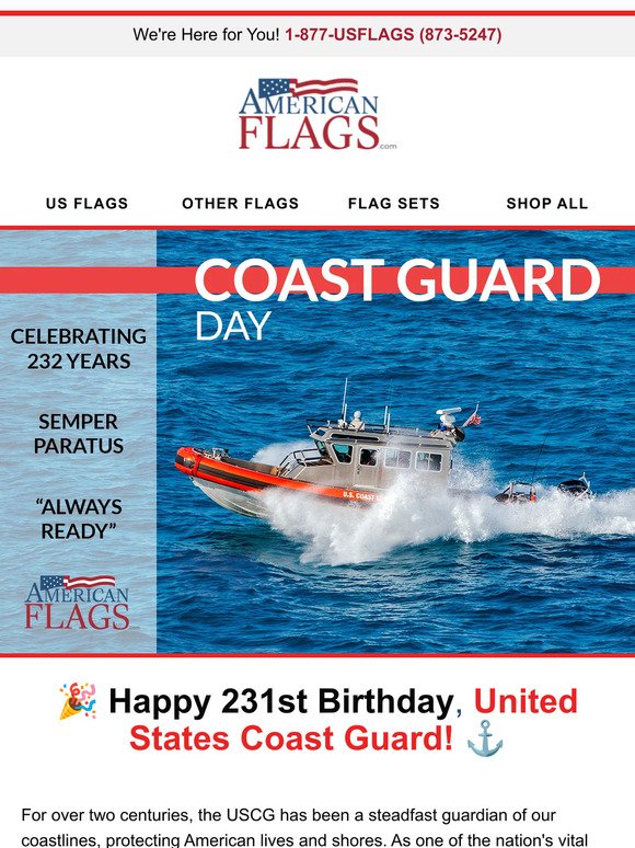 231 years of the US Coast Guard ✨