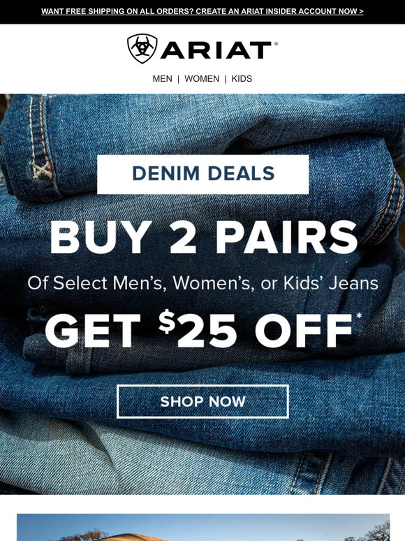 Denim Sale Starts Now!