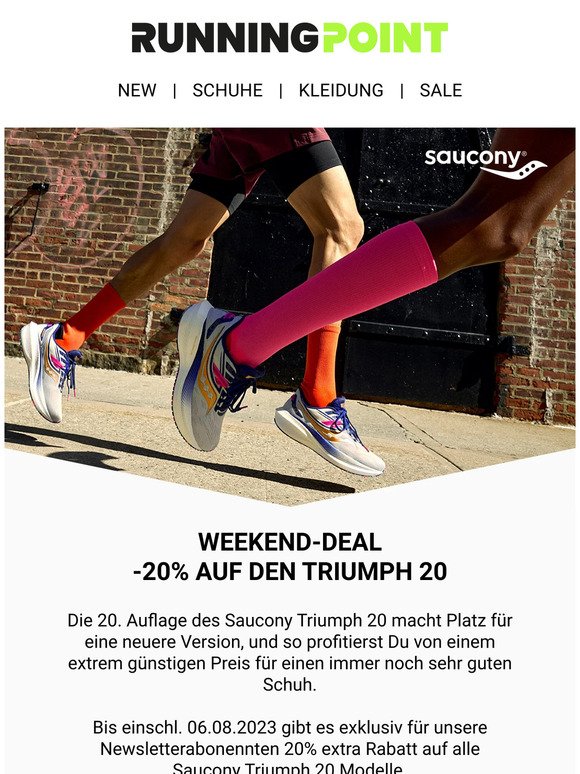 Weekend-Deal 🔥 -20% on top auf den Saucony Triumph 20